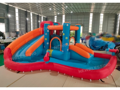 93012 Ball slide with pool,kids jumping bouncer
