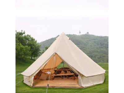 NB-HT 007 Outdoor Portable 3-5 Person Large Room Polyester and Cotton 3m Size Glamping Canopy House Garden Tent