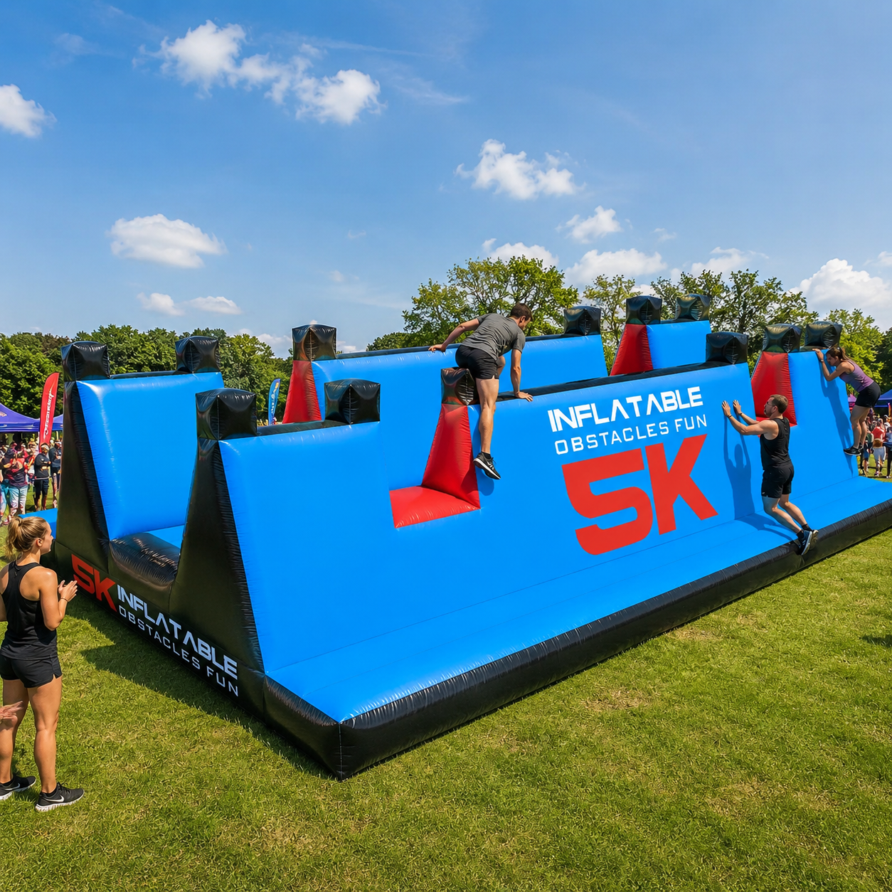 NB-OB063 Inflatable 5k Obstacle Course Outdoor Challenge Race Equipment For Events And Team Building