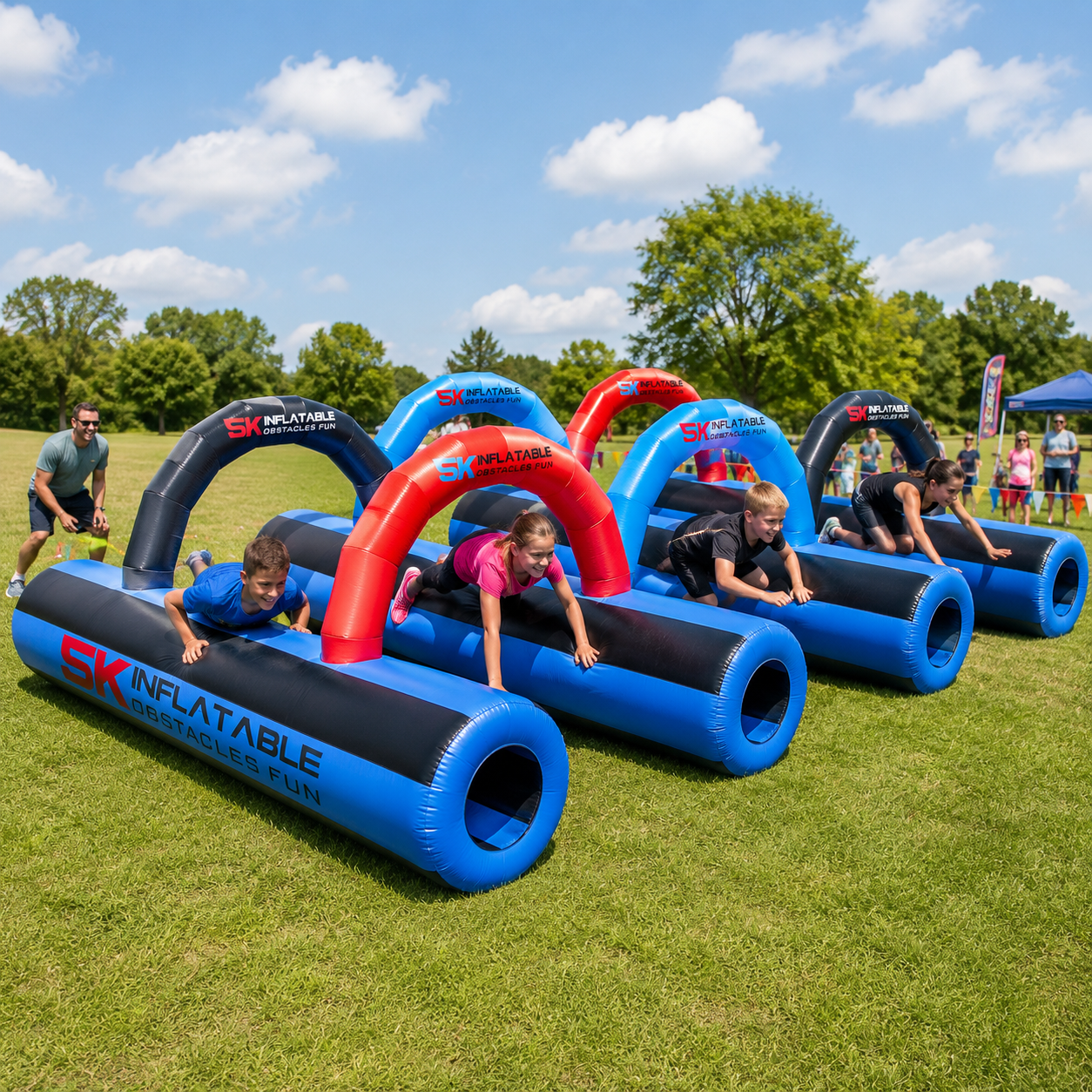 NB-OB064 Commercial Inflatable 5k Obstacle Course For Outdoor Sports Events And Family Fun Activities