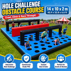 NB-OB065 Custom Inflatable 5k Obstacle Course Racing Track For Adventure Parks And Event Rentals
