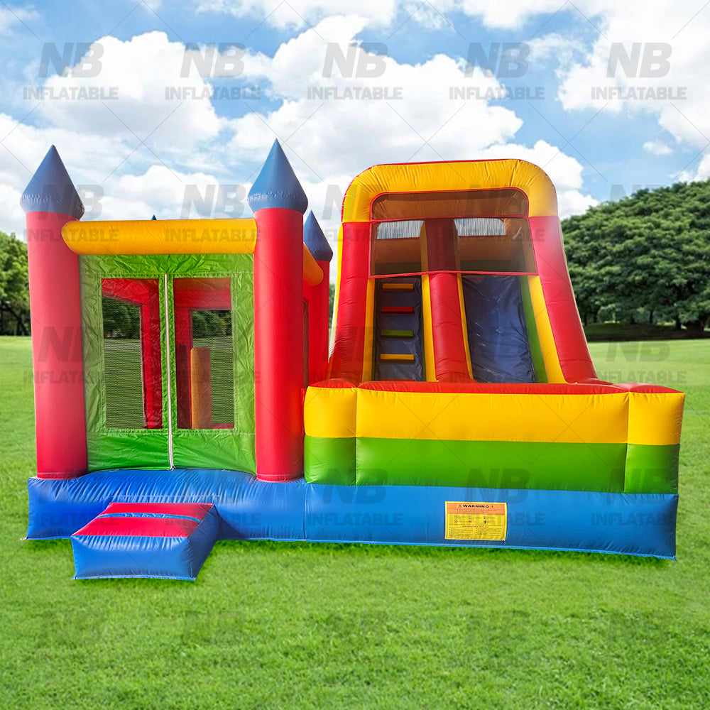 NB-BC115 Commercial Bounce House with Slide Giant Colorful Inflatable Castle Combo Inflatable Jumping House
