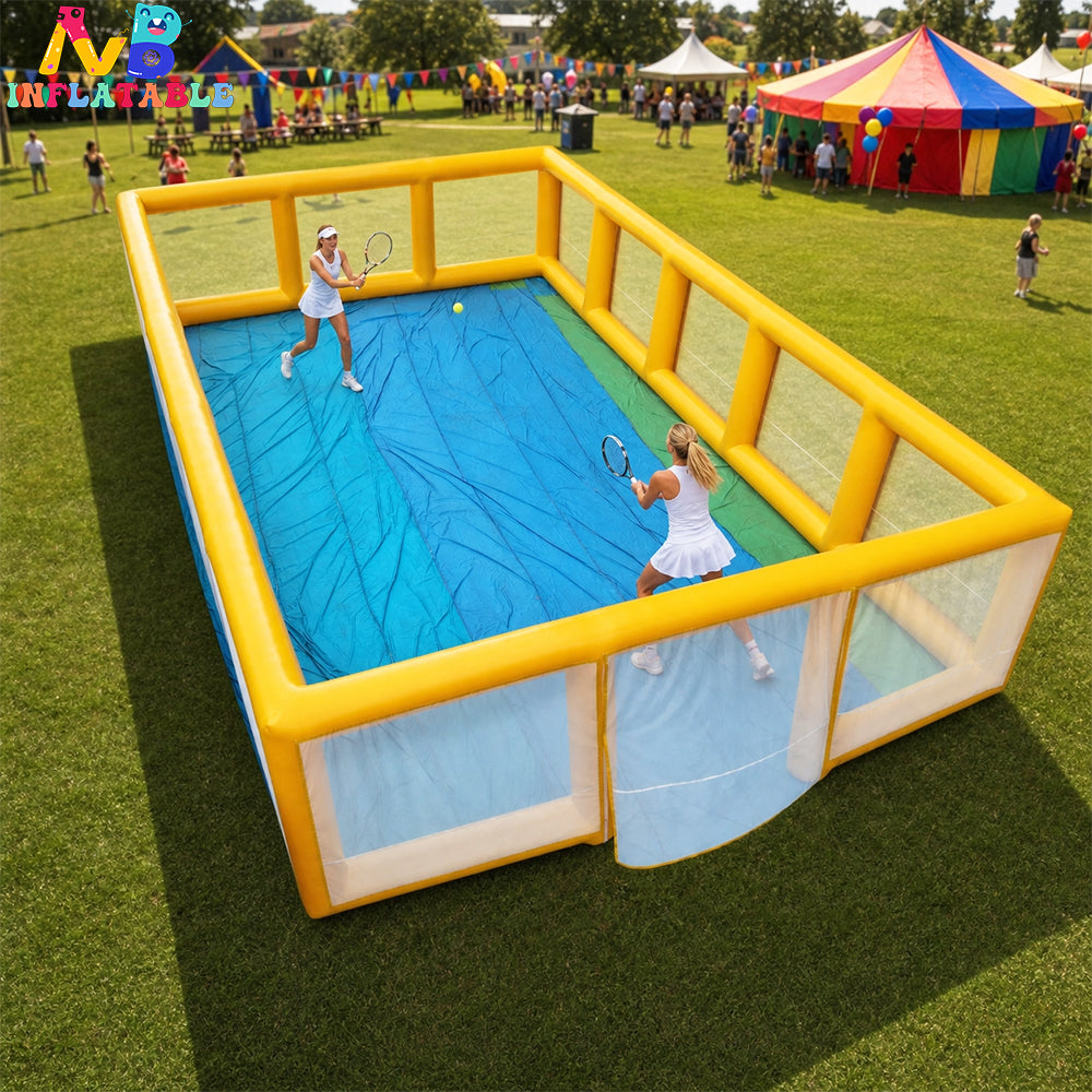 NG-SG093 Giant Inflatable Tennis Court Arena - 18.56x11.2x3.5M Portable Outdoor Sports Field for Events & Training