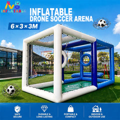 NG-SG088 Inflatable Drone Soccer Arena, 6x3x3m, Portable, Safe, Easy Inflation for Indoor & Outdoor Use, Ideal for Drone Sports