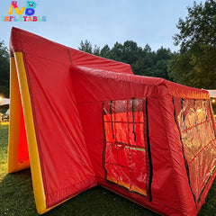 NB-TE059 Bright Red Inflatable Tent Waterproof Weatherproof for Glamping and Events