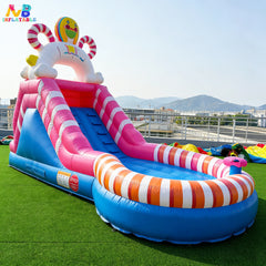 NB-SL058 Aquatic Park Fun Commercial PVC Inflatable Bounce House Dry and Water Slide Price Slides Inflatable for Party Rentals