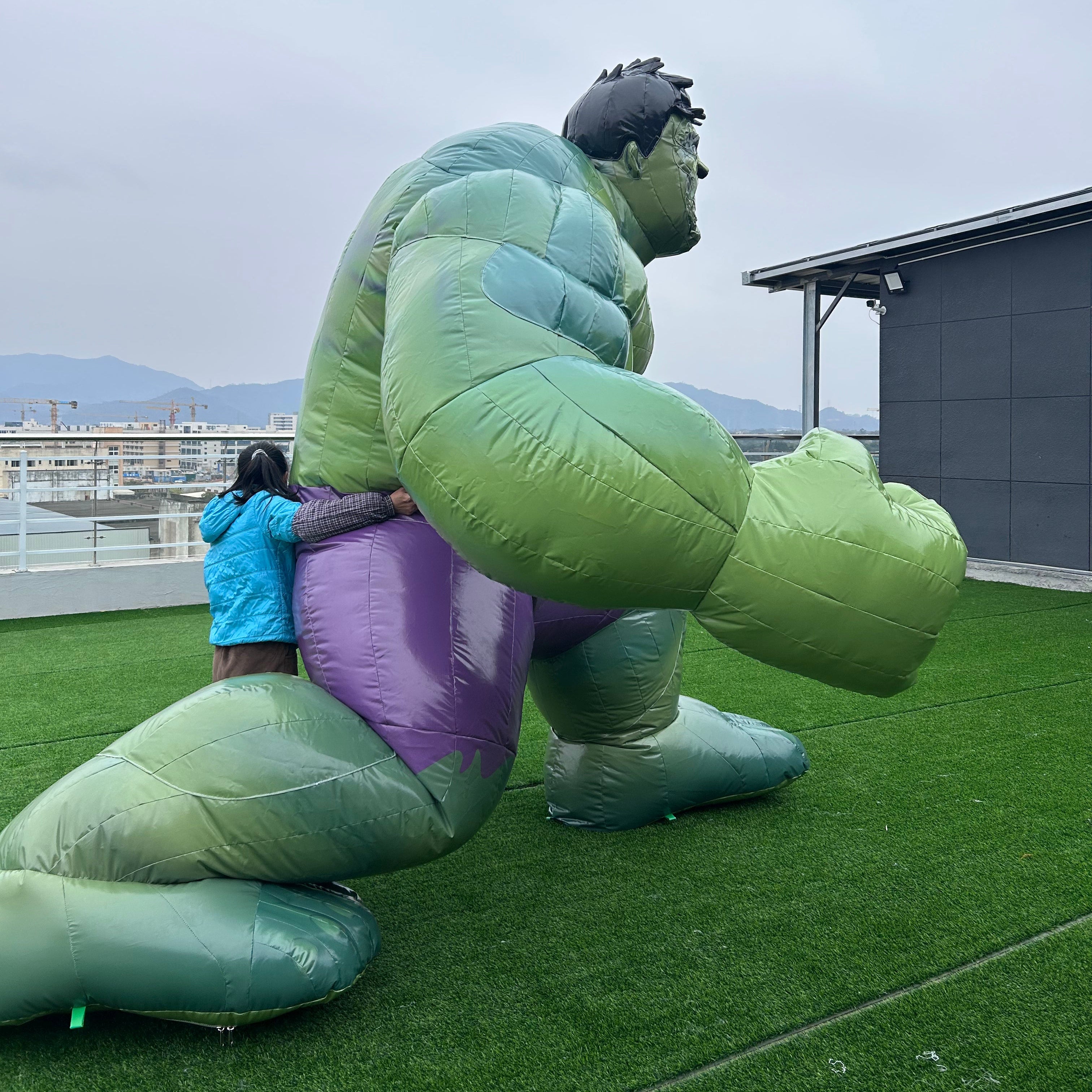 NB-CT032 Giant Green Inflatable Hulk - Custom Logo, Adult Size Cartoon Character Decoration for Advertising and Events