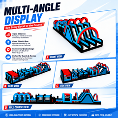 NB-OB069 Heavy Duty Inflatable 5k Obstacle Course Racing Equipment For Parks Schools And Corporate Events