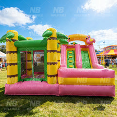 NB-BC117 Custom Children's Party Use Solid Color Bounce House Outdoor Inflatable Castle Water Inflatable Slide for Rental