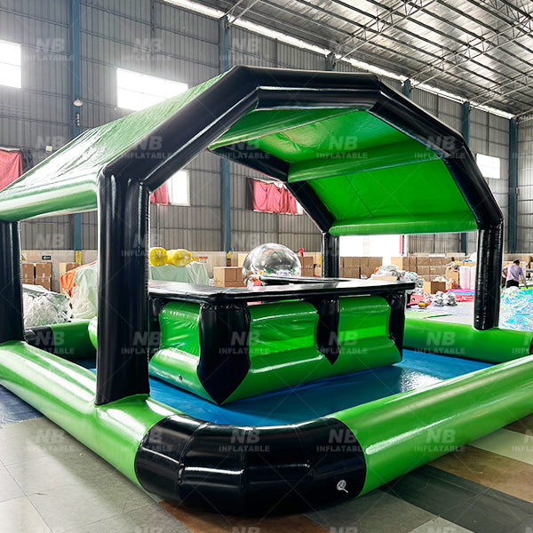 outdoor bar tent NB-PB004 Customizable PVC Frame Outdoor Pool Bar Tent for Backyard Parties