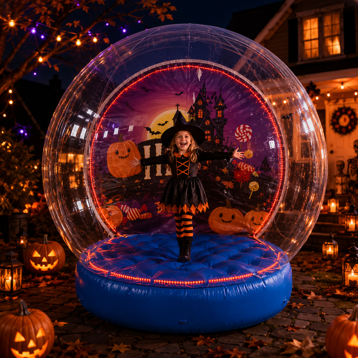 NB-TE066 Waterproof PVC Inflatable Photo Booth Ball with Built-in Blower for Halloween Christmas Birthday Party Event Decoration