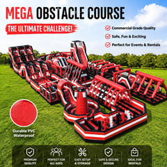 NB-OB061 5K Inflatable Obstacle Course Park Commercial Grade Giant Inflatable Challenge Course for Events Rentals & Outdoor Festivals