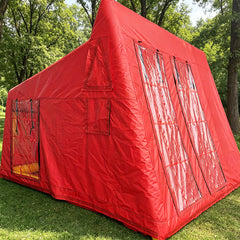 NB-TE059 Bright Red Inflatable Tent Waterproof Weatherproof for Glamping and Events