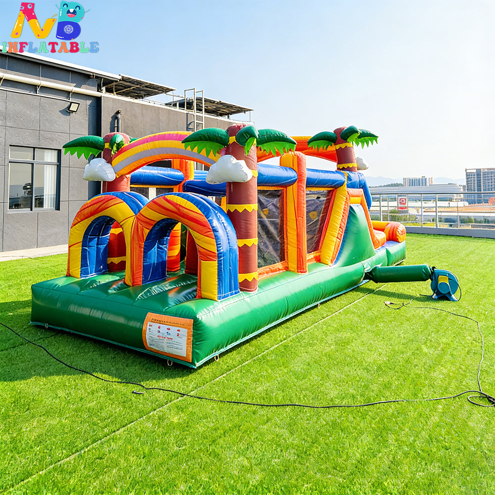 NB-SL059 Children Water Toys Jungle Inflatable Commercial Waterslide Inflatable Water Slide With Pool Water Slide Inflatable Kids Outdoor