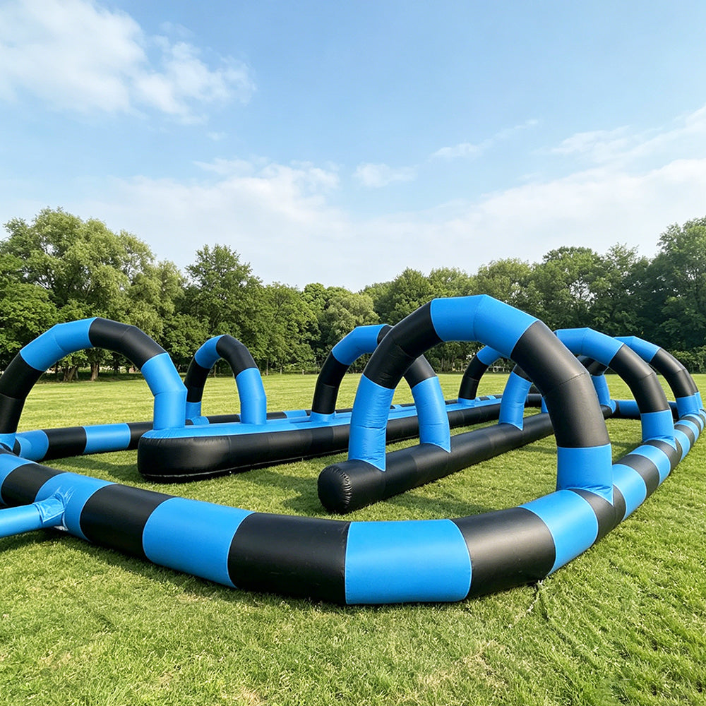 NG-SG087 Inflatable Go-Kart Track Barrier Outdoor Bumper Race Track Fence for Kids