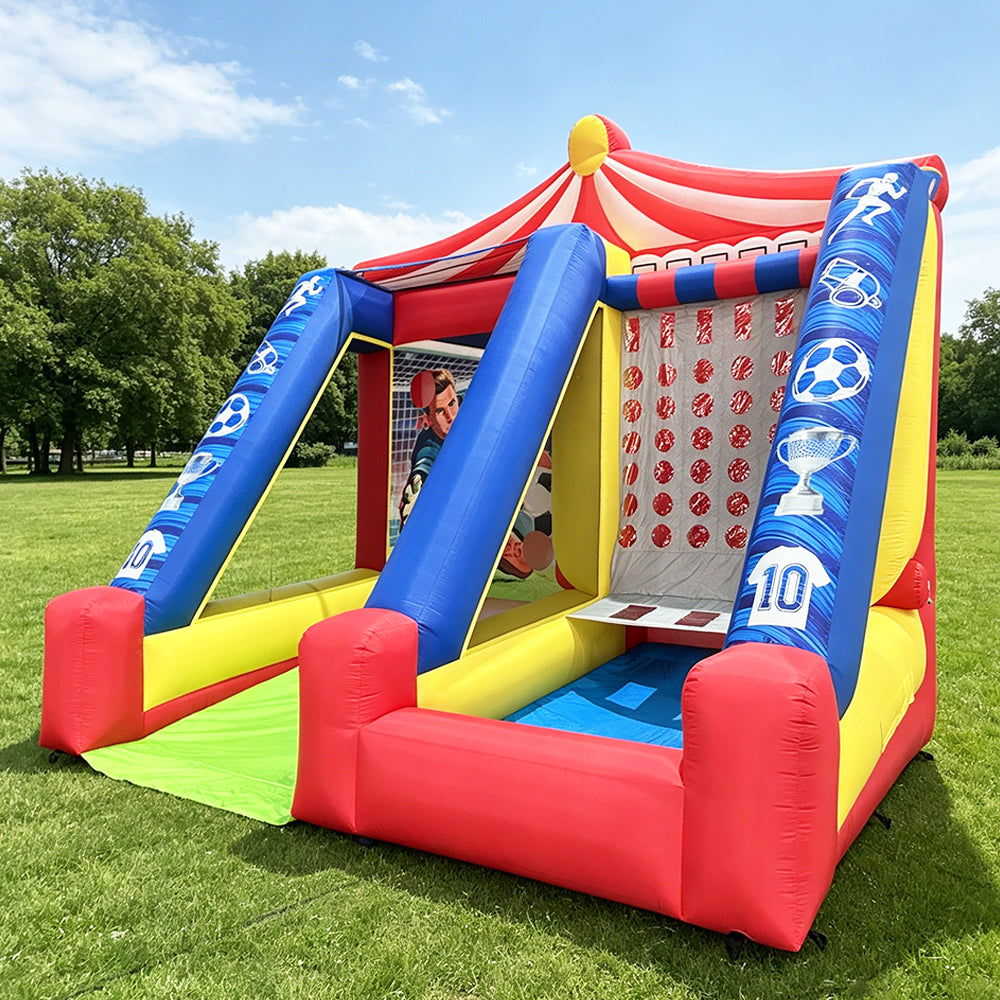 NG-SG086 Inflatable Soccer Shooting Game, Carnival Interactive Inflatable Target Game for Events