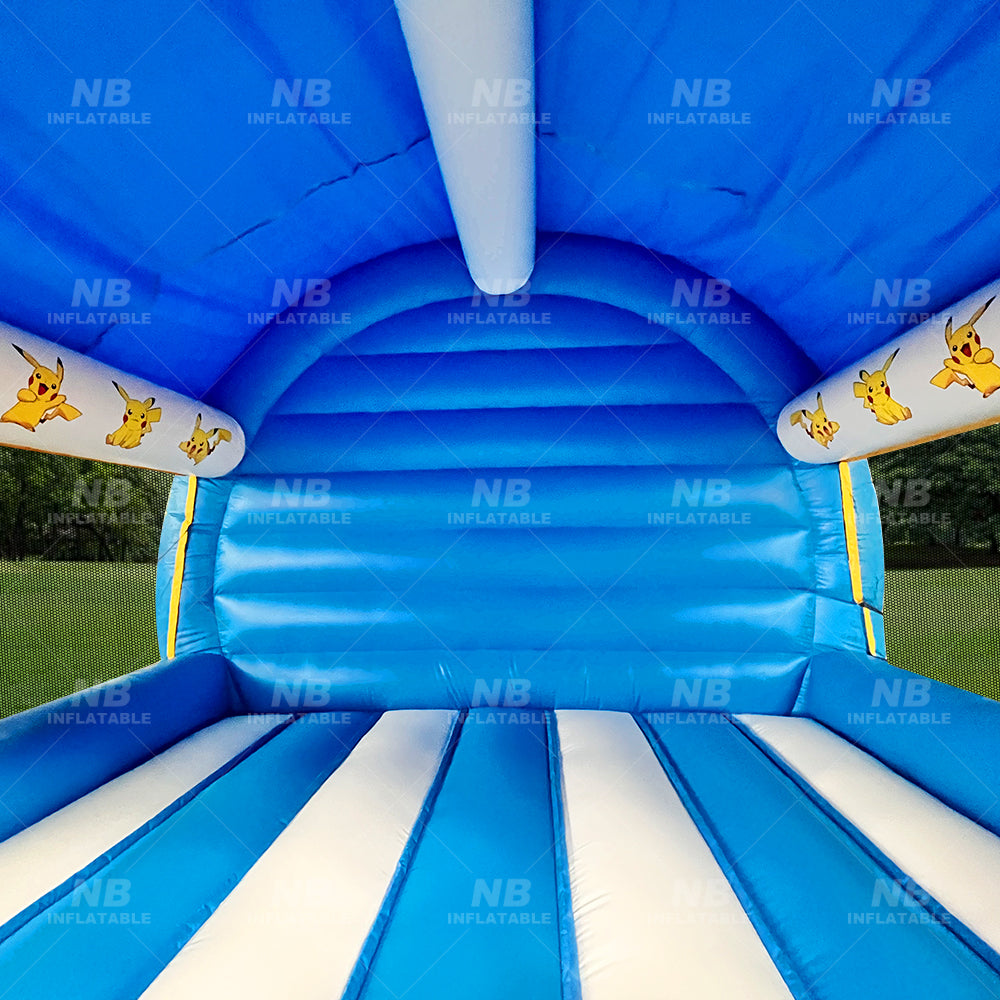 NB-BC116 Commercial Unisex Inflatable PVC Bouncer Slide Pikachu Jumping Castle for Kids Party with Blower