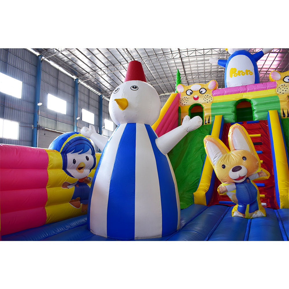 NB-BC057 Waterslide Combo Bouncer Luxury White Bounce House Kids Inflatable Bouncy Jump Castle