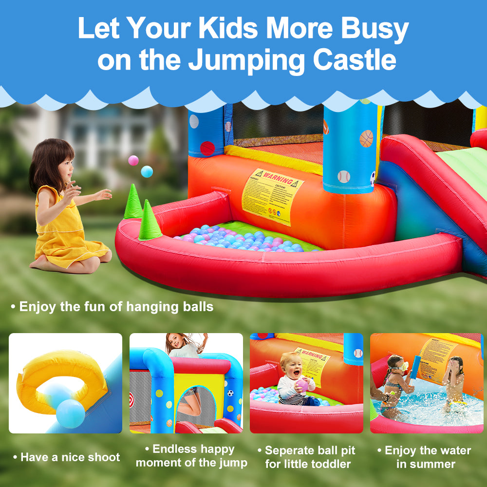 NB-HL013 Kids Inflatable Jump Bouncy Castle Water Gun Bounce House