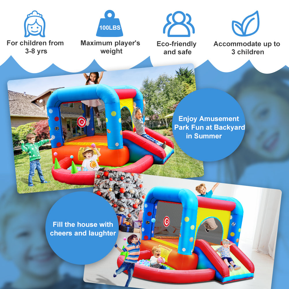 NB-HL013 Kids Inflatable Jump Bouncy Castle Water Gun Bounce House