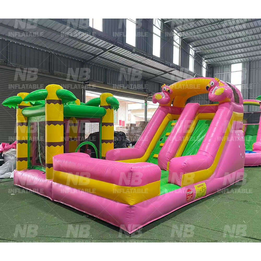 NB-BC117 Custom Children's Party Use Solid Color Bounce House Outdoor Inflatable Castle Water Inflatable Slide for Rental