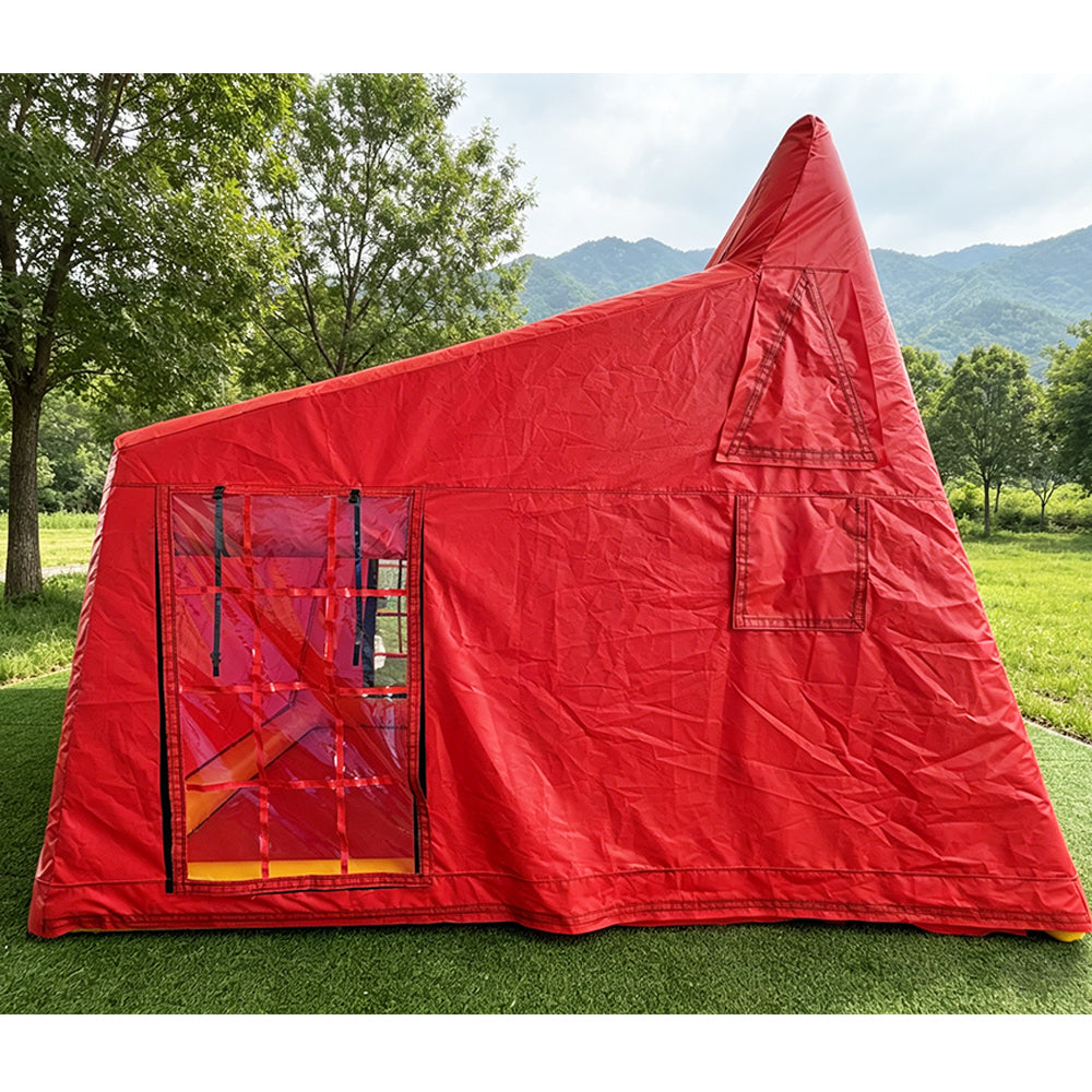 NB-TE059 Bright Red Inflatable Tent Waterproof Weatherproof for Glamping and Events