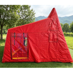 NB-TE059 Bright Red Inflatable Tent Waterproof Weatherproof for Glamping and Events