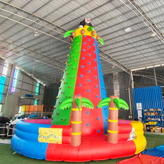 NG-SG090 Conquer the Peak! 8M Giant Tropical Jungle Inflatable Climbing Wall – The Ultimate Backyard Adventure for Kids & Adults