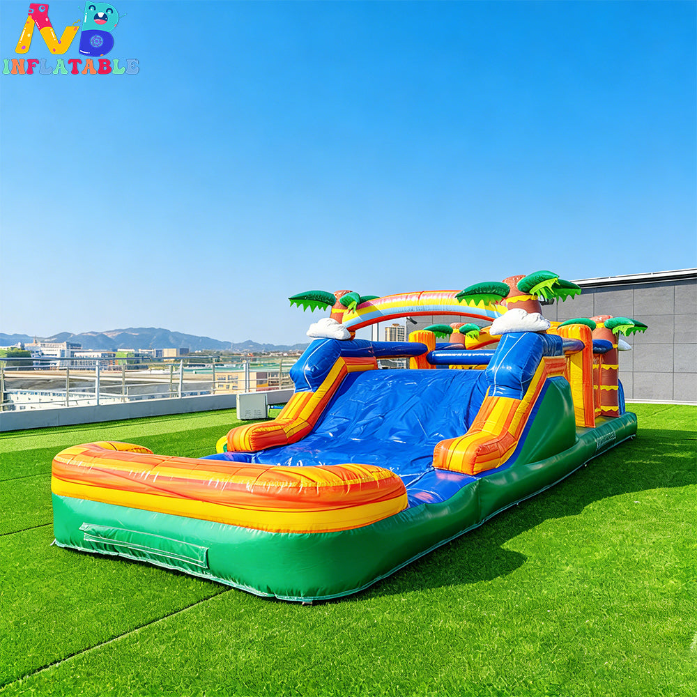 NB-SL059 Children Water Toys Jungle Inflatable Commercial Waterslide Inflatable Water Slide With Pool Water Slide Inflatable Kids Outdoor