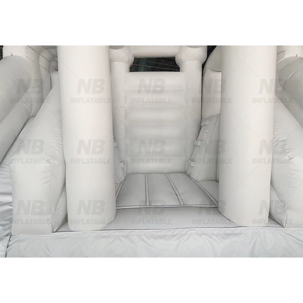 NB-WH020 Commercial Grade Inflatable White Bounce House Castle PVC Jumper with Air Blower for Weddings
