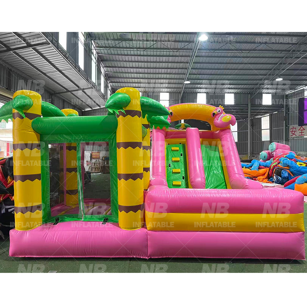 NB-BC117 Custom Children's Party Use Solid Color Bounce House Outdoor Inflatable Castle Water Inflatable Slide for Rental