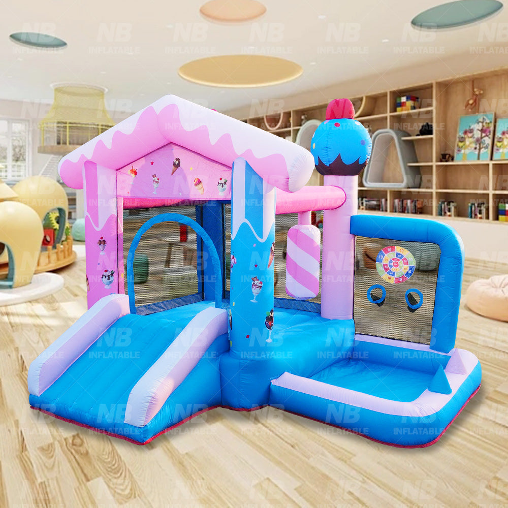 NB-HL038 Home Use Kids Playground Inflatable Water Slide Combo