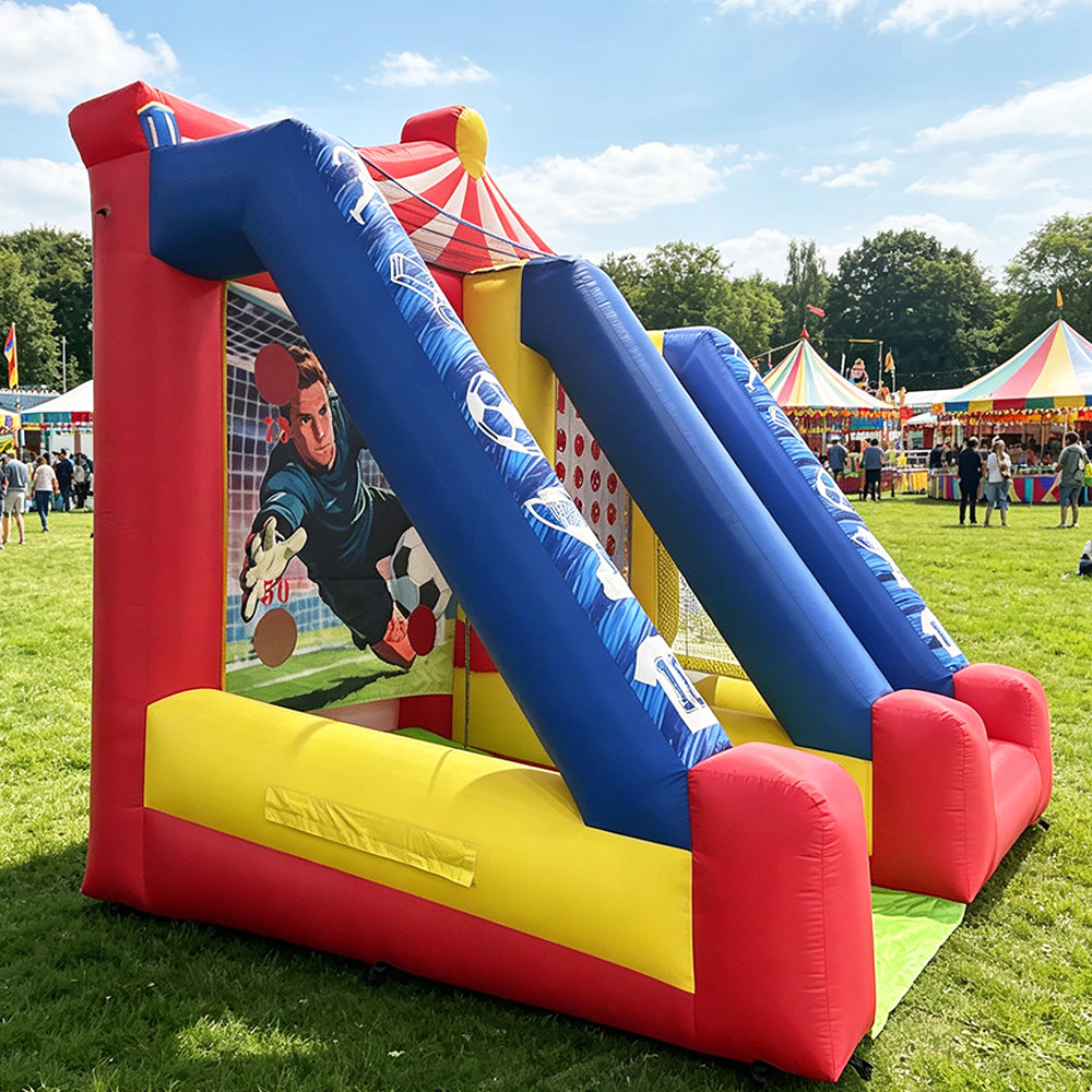 NG-SG086 Inflatable Soccer Shooting Game, Carnival Interactive Inflatable Target Game for Events