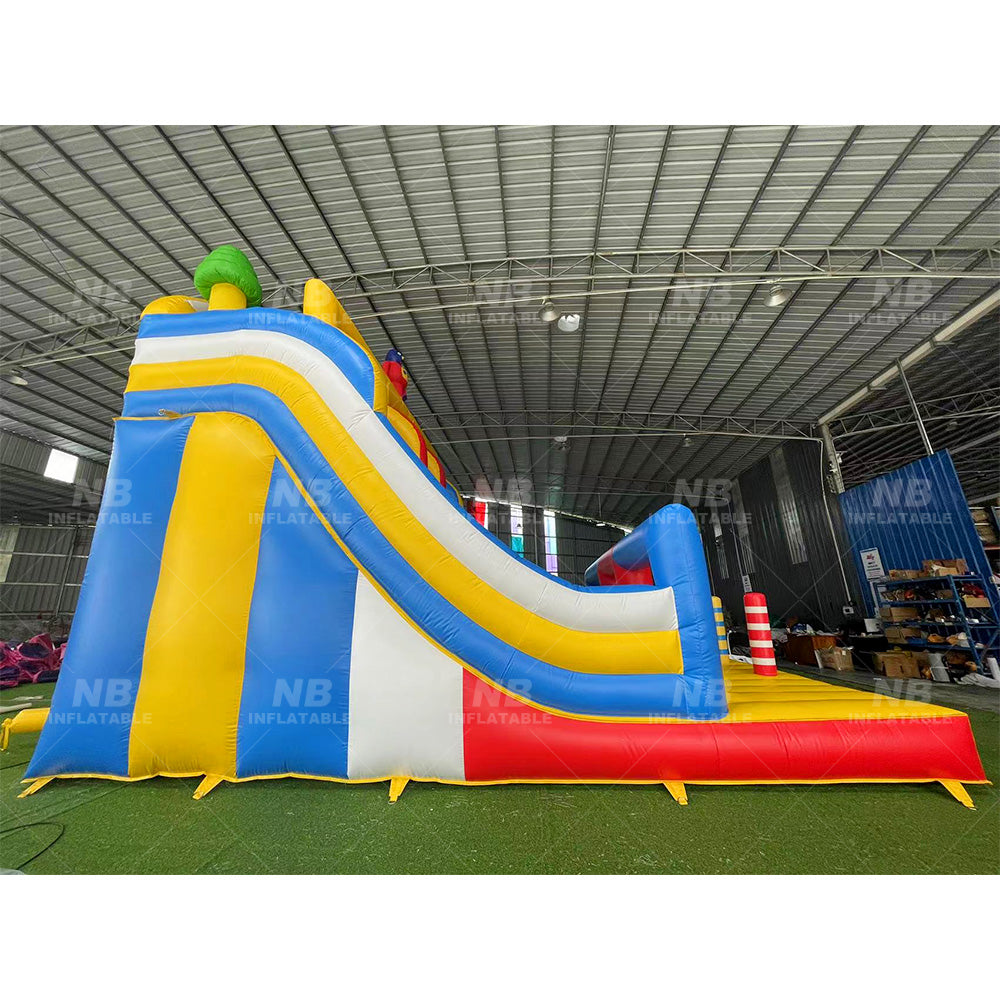 NB-SL062 Commercial Grade Multi-Lane Inflatable Dry Slide - Colorful Kids Bounce Slide for Parties & Events