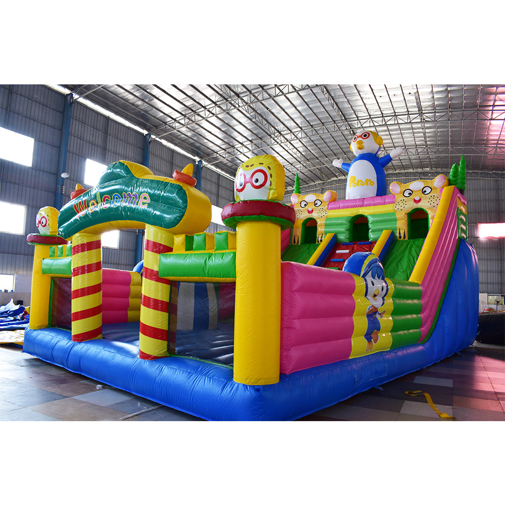 NB-BC057 Waterslide Combo Bouncer Luxury White Bounce House Kids Inflatable Bouncy Jump Castle