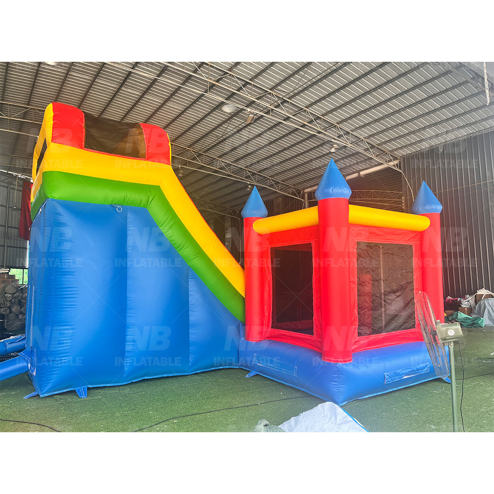 NB-BC115 Commercial Bounce House with Slide Giant Colorful Inflatable Castle Combo Inflatable Jumping House