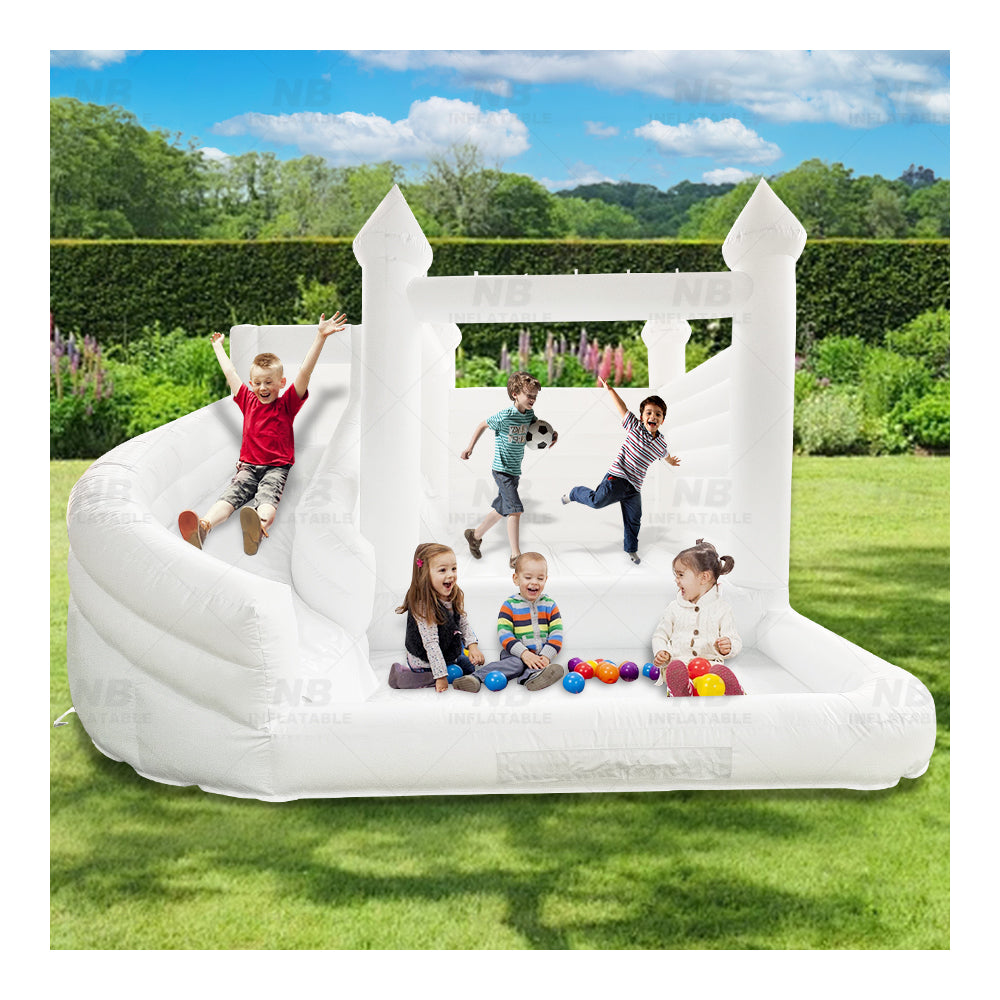 NB-WH021 White Wedding Party Inflatable Bounce White Wedding Inflatable Bouncer Jumping Castle House