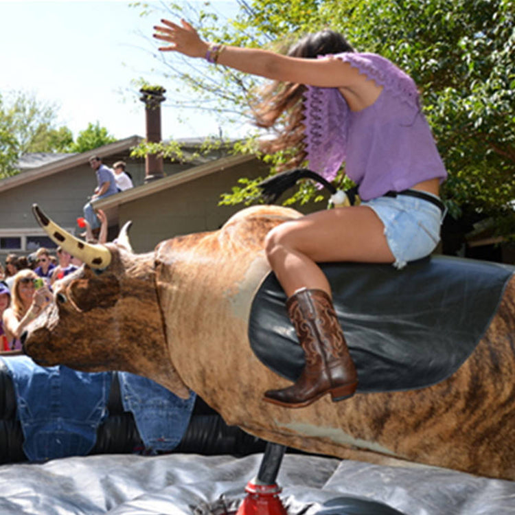 NG-SG038 Customization Size Customized Shape Model Rodeo Bull Ride Game Bullfighting Scene Simulator Inflatable Mechanical Bull