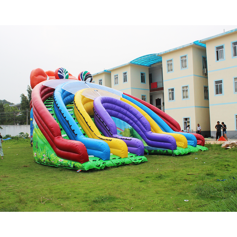 NB-SL036 Popular inflatable bounce small inflatable water slide garden swimming pool with slide for sale rental