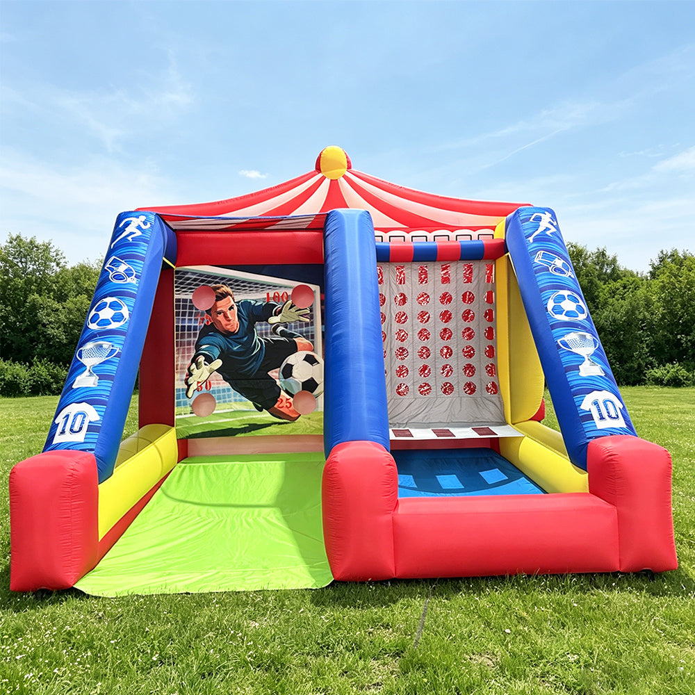 NG-SG086 Inflatable Soccer Shooting Game, Carnival Interactive Inflatable Target Game for Events