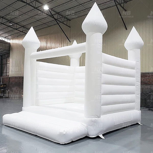 NB-WH009 White Wedding Jumping Bouncer Castle Custom White Wedding Bounce House Inflatable for Kid