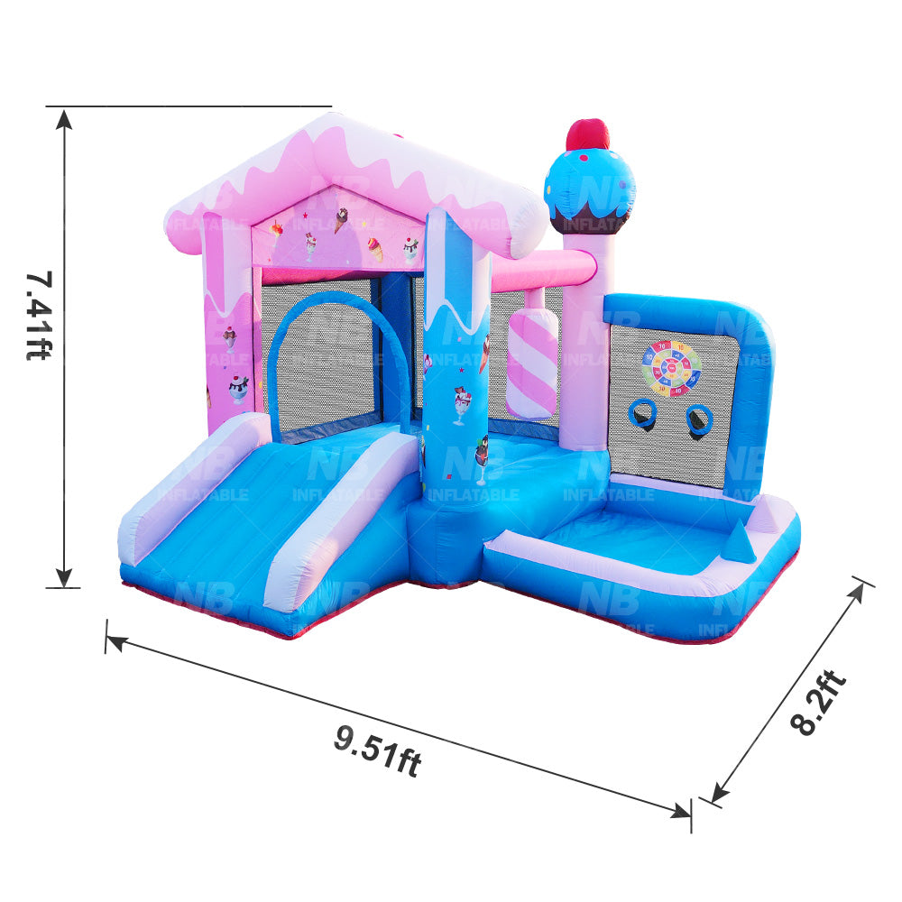 NB-HL038 Home Use Kids Playground Inflatable Water Slide Combo Inflatable Bouncer Jumping Castle Bounce House For Kids