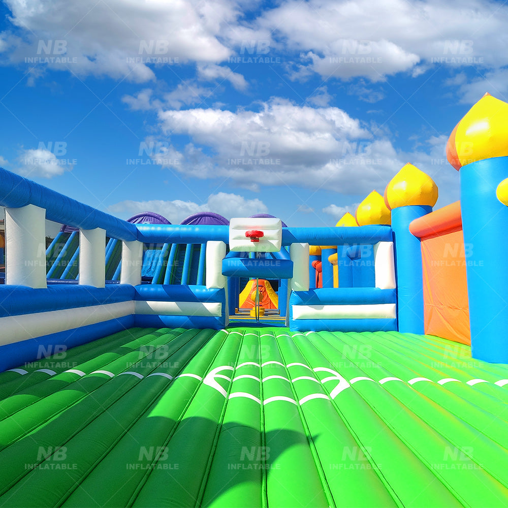 NB-OB055 Commercial juegos inflables para parque infantil large adults challenge game playground inflatable obstacle course