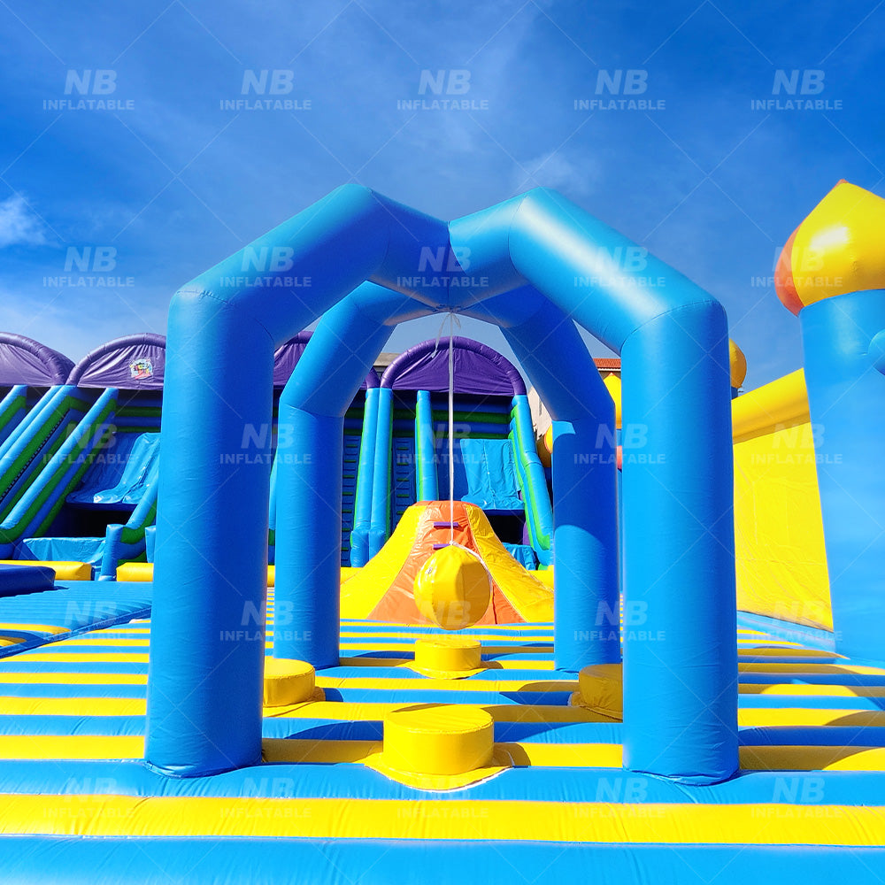 NB-OB055 Commercial juegos inflables para parque infantil large adults challenge game playground inflatable obstacle course