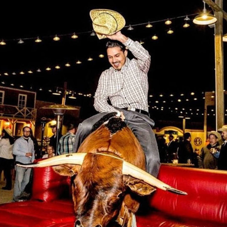 NG-SG038 Customization Size Customized Shape Model Rodeo Bull Ride Game Bullfighting Scene Simulator Inflatable Mechanical Bull