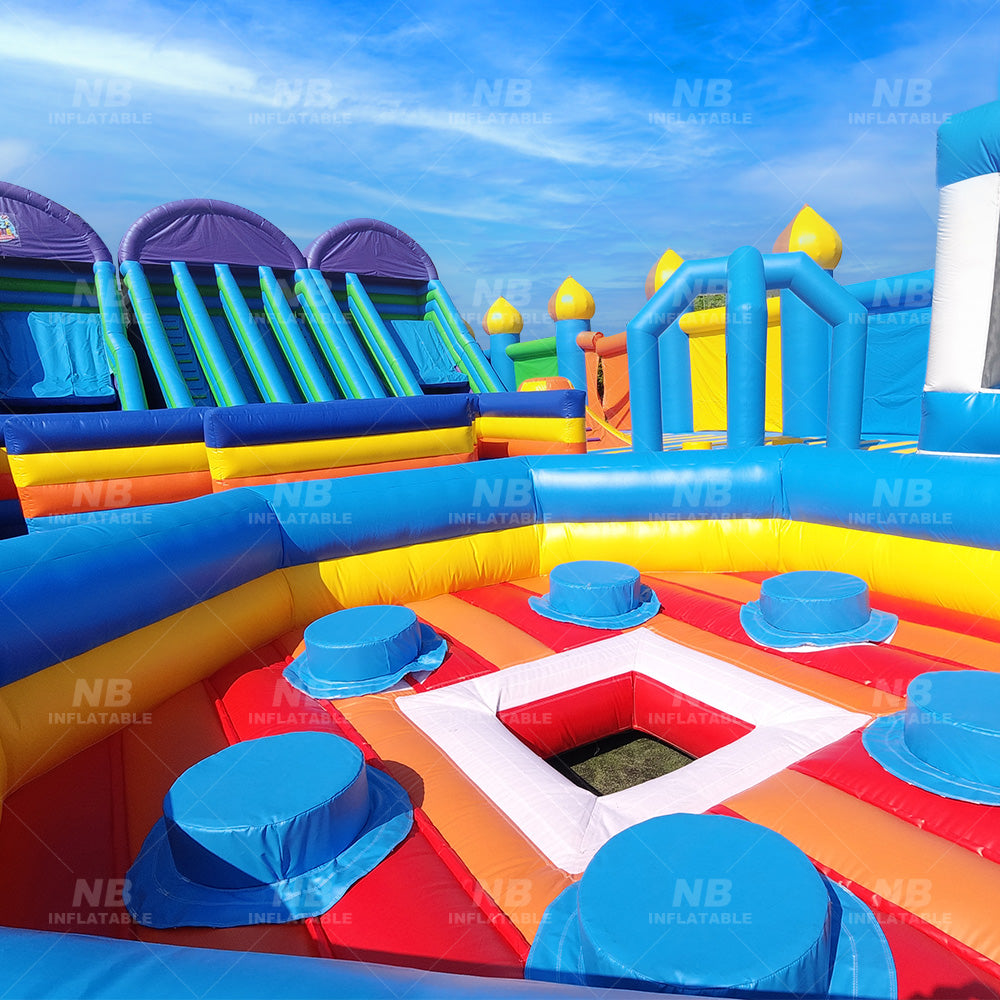 NB-OB055 Commercial juegos inflables para parque infantil large adults challenge game playground inflatable obstacle course