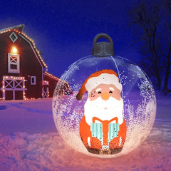NB-CT017 Christmas Inflatable Decorated Ball 24in Yard Inflatable Christmas Balls Giant Xmas Tree Ornaments PVC Blow up Yard Decorations