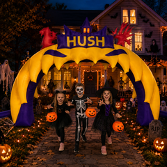 NB-CT034 Halloween Inflatable Monster Arch Giant Teeth Inflatable Arch Gate Outdoor Lawn Party Halloween Inflatable Decorations