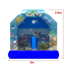 NB-BC105 Commercial small children inflatable bounce house jumping bouncy castle with slide bouncer  party moonwalk