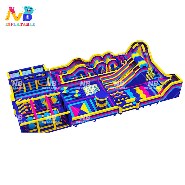 NB-OB031 Huge kids adults commercial inflatable obstacle game course for outdoor sports activities